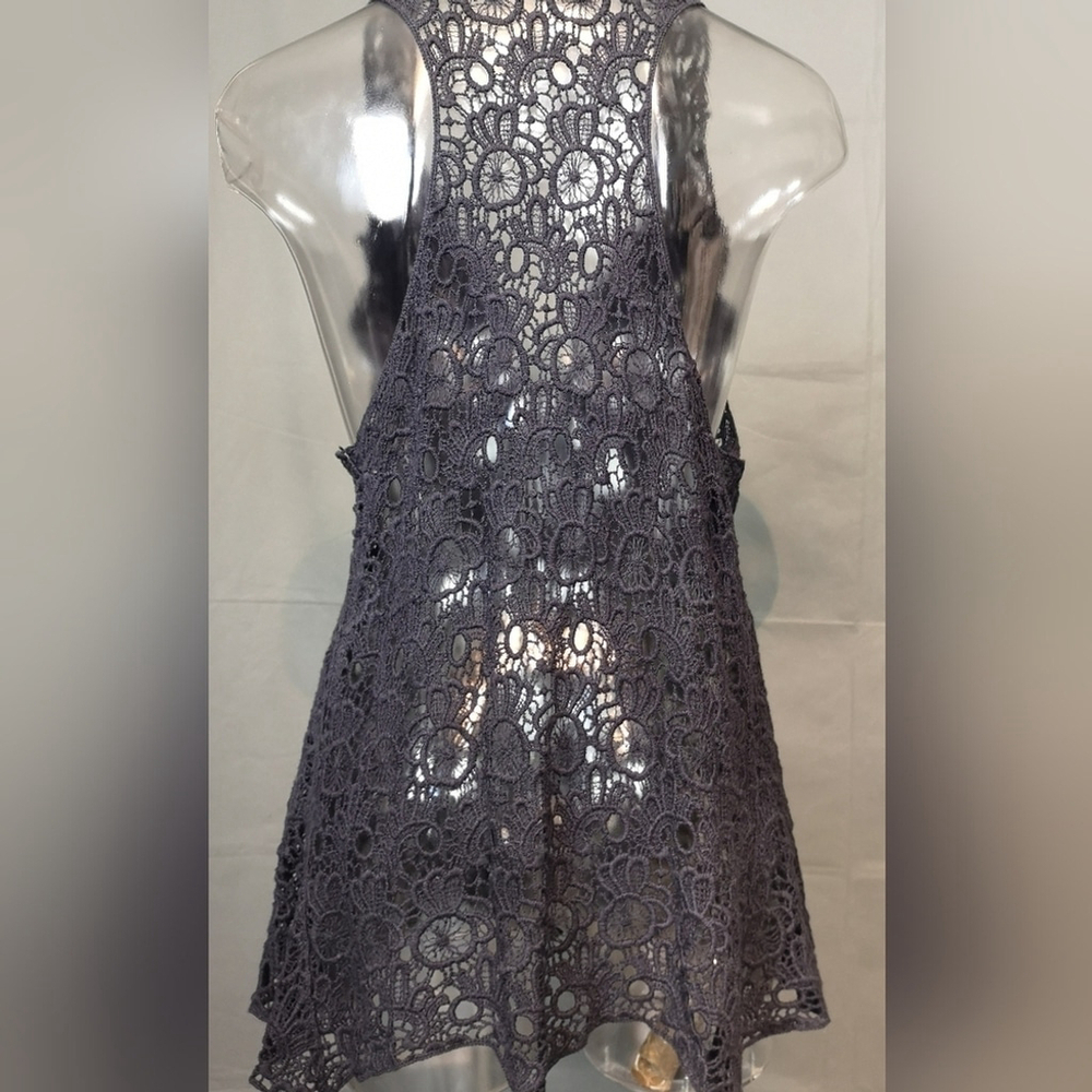 Upcycled Crochet Lace Ruffle Top - Picture 5 of 8